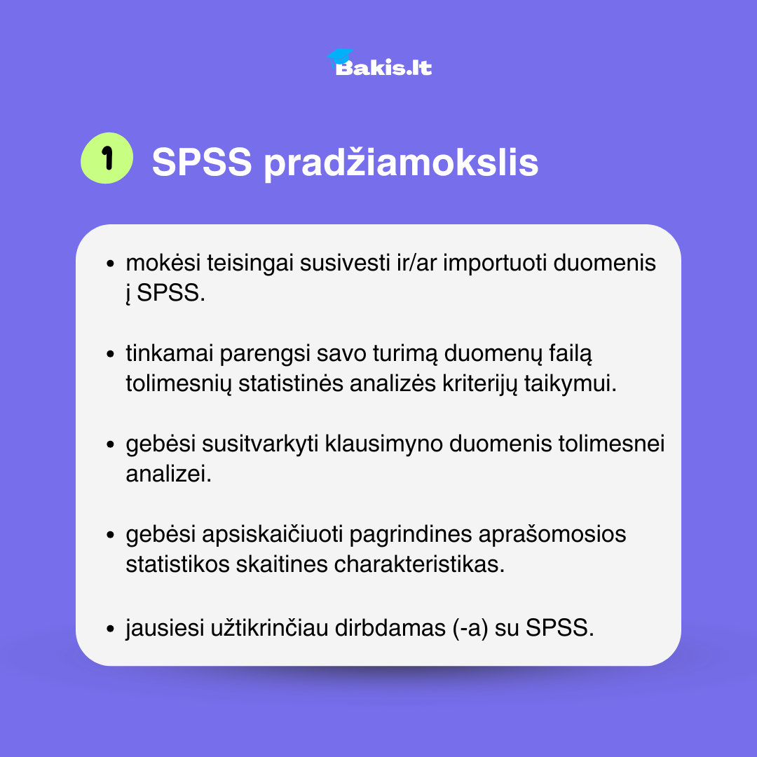 SPSS mokymai: NUO ... IKI (išsamūs mokymai) - Image 3